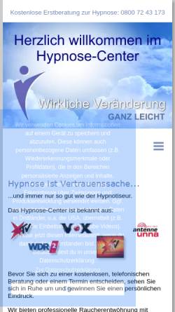 Vorschau der mobilen Webseite www.hypnose-center.de, Holger Backwinkel