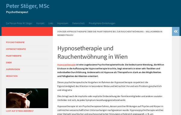 Vorschau von hypnosetherapie.at, Peter Stoeger