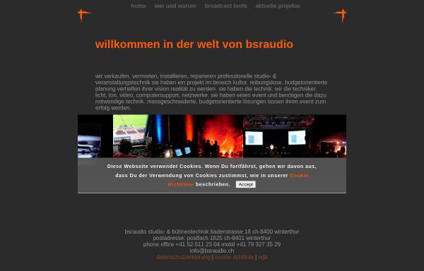 Vorschau von www.bsraudio.ch, BSR Audio