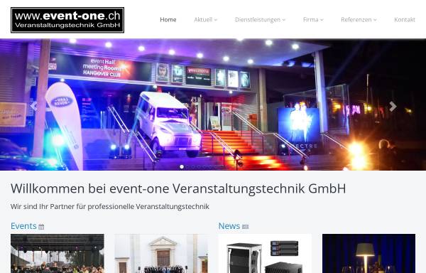 Vorschau von event-one.ch, Event-One Showservice Hasenfratz