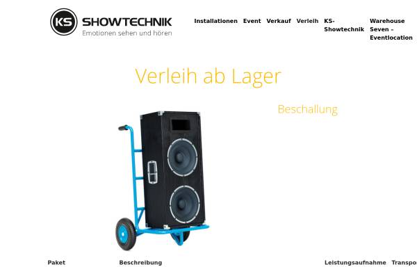 Vorschau von www.ks-showtechnik.de, KS-Showtechnik, Inh. Bernd Schreiber