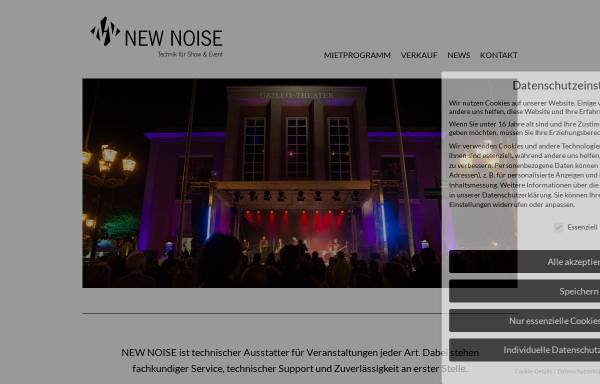 Vorschau von www.new-noise.de, New Noise Technik für Show & Event - Albersmeyer, Berg, Eckerfeld und Hähnel GbR