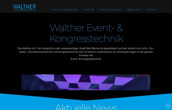 Vorschau von walther-ag.ch, Walther Licht- & Tontechnik AG