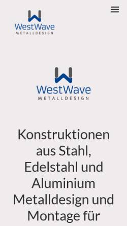 Vorschau der mobilen Webseite www.westwave.de, WestWave Veranstaltungstechnik Christoph Baumann e.K.