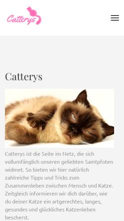 Vorschau der mobilen Webseite www.catterys.de, Catterys.de