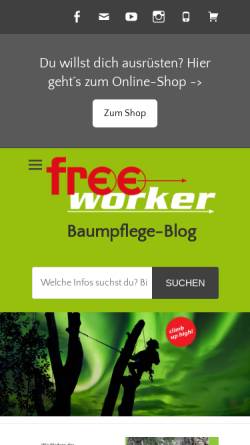 Vorschau der mobilen Webseite www.freeworker.de, Freeworker oHG