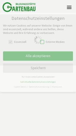 Vorschau der mobilen Webseite www.bildungsstaette-gartenbau.de, Bildungsstätte Gartenbau Grünberg