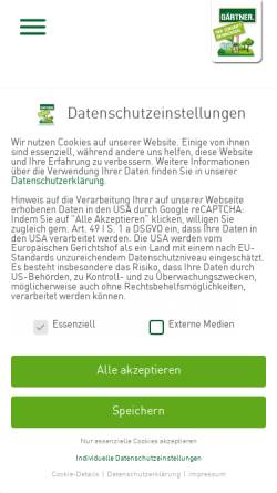 Vorschau der mobilen Webseite www.beruf-gaertner.de, Gärtner - Ein Beruf voller Leben