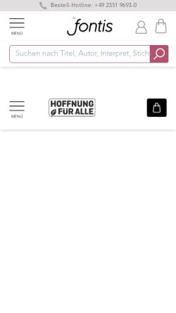 Vorschau der mobilen Webseite www.hoffnungfueralle.com, Bibelübersetzung Hoffnung für Alle