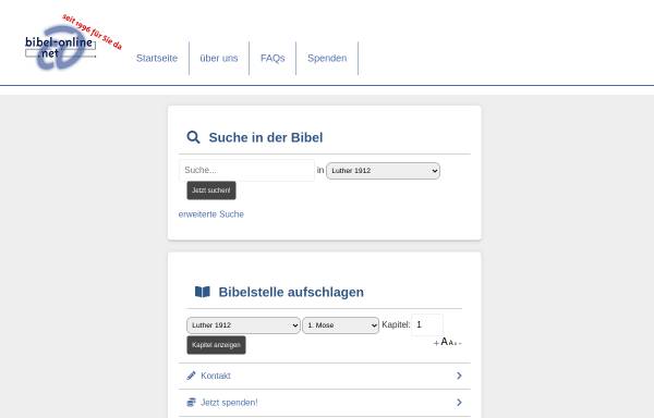 Vorschau von www.bibel-online.net, Luther-Bibel