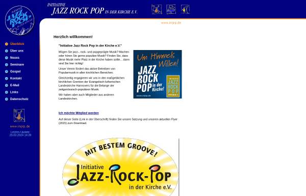 Vorschau von www.inijrp.de, Initiative Jazz Rock Pop in der Kirche e.V.