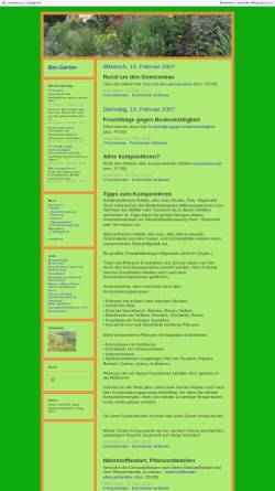 Vorschau der mobilen Webseite biogarten.twoday.net, Bio-Garten