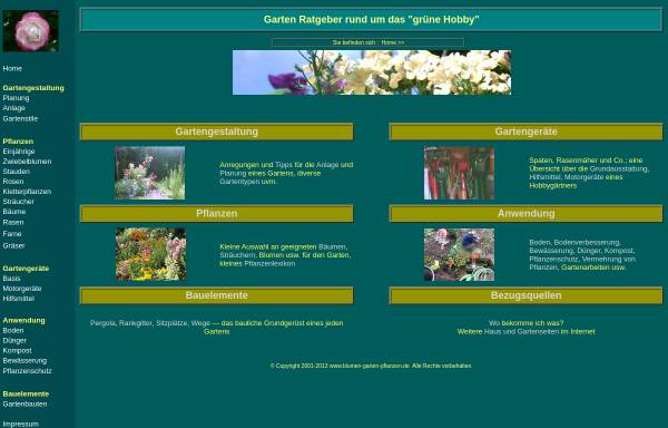 Vorschau von www.blumen-garten-pflanzen.de, Gartenratgeber