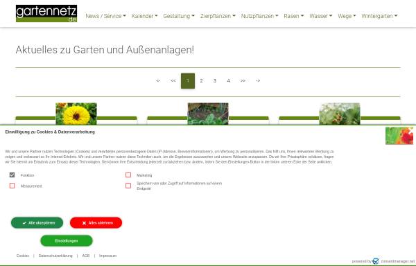 Vorschau von www.gartennetz.de, Gartennetz.de