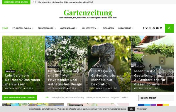 Vorschau von magazin.gartenzeitung.com, Gartenzeitung.com