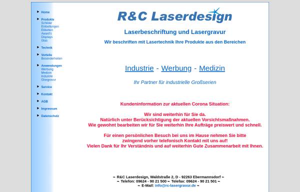 Vorschau von www.rc-laserdesign.de, R & C Laserdesign, Inh. Roman Perras