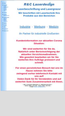 Vorschau der mobilen Webseite www.rc-laserdesign.de, R & C Laserdesign, Inh. Roman Perras