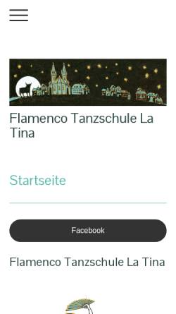 Vorschau der mobilen Webseite www.flamenco-rosa.ch, Tanzstudio La Rosa, Tina Wyss