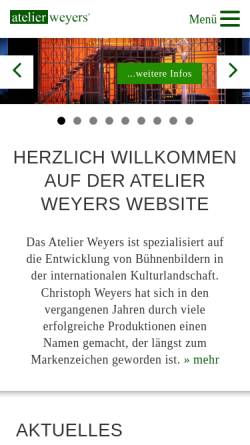 Vorschau der mobilen Webseite www.christoph-weyers.de, weyers archiv