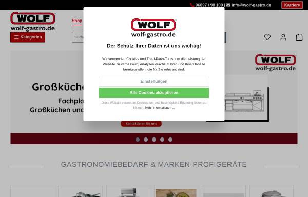 Vorschau von wolf-gastro.de, Wolf GmbH