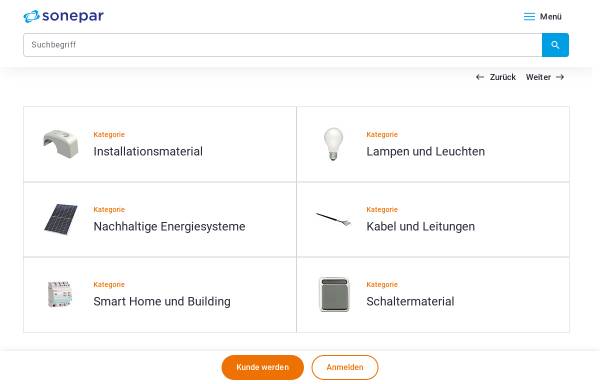 Vorschau von www.sonepar.de, Sonepar Deutschland GmbH