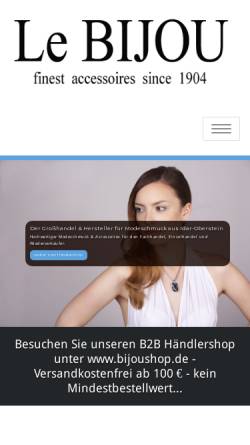 Vorschau der mobilen Webseite www.bijou-collection.de, K-Punkt Bijou Collection GmbH