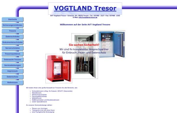 Vorschau von www.vogtland-tresor.de, AVT Vogtland Tresor