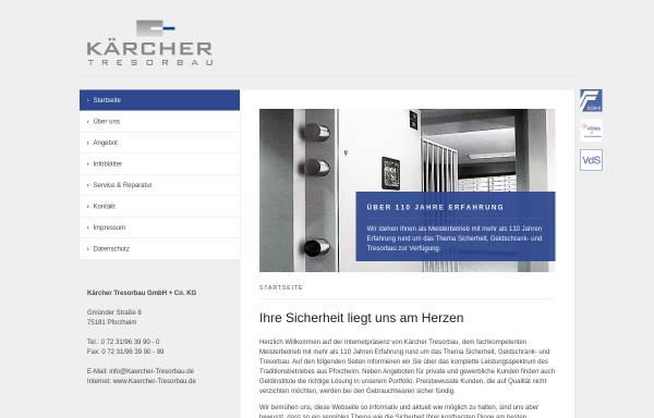 Vorschau von www.kaercher-tresorbau.de, Kärcher Tresorbau