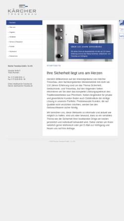 Vorschau der mobilen Webseite www.kaercher-tresorbau.de, Kärcher Tresorbau
