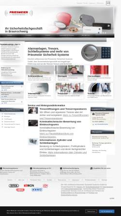 Vorschau der mobilen Webseite www.priesmeier-sicherheit.de, Priesmeier Sicherheit Systeme GmbH