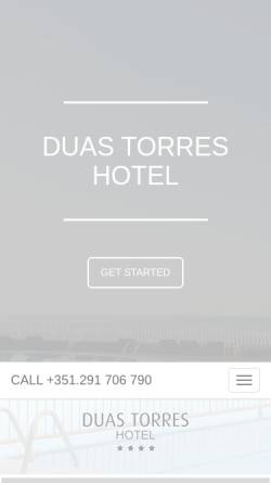 Vorschau der mobilen Webseite www.duastorres.pt, Hotel duas Torres
