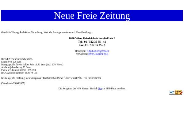 Neue Freie Zeitung