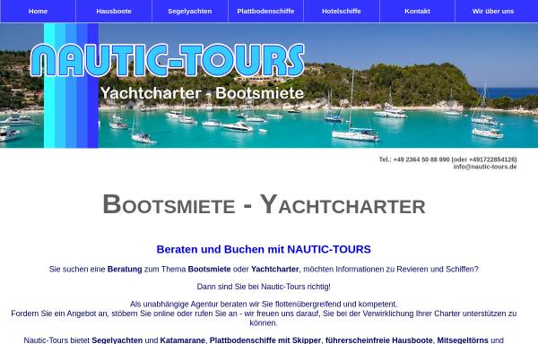 Vorschau von nautic-tours.de, Nautic-Tours Charterbüro