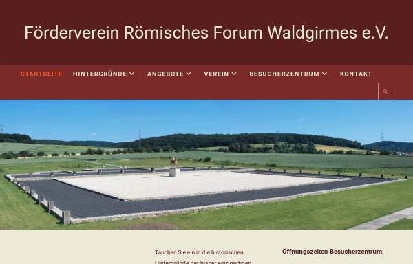 Vorschau von www.roemerforum-lahnau.de, Der römische Stützpunkt von Waldgirmes