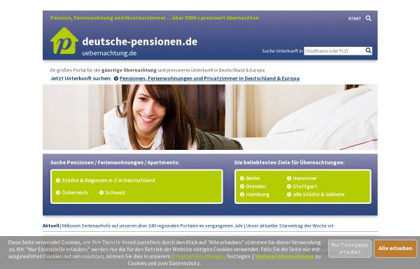Vorschau von www.deutsche-pensionen.de, Deutsche Pensionen
