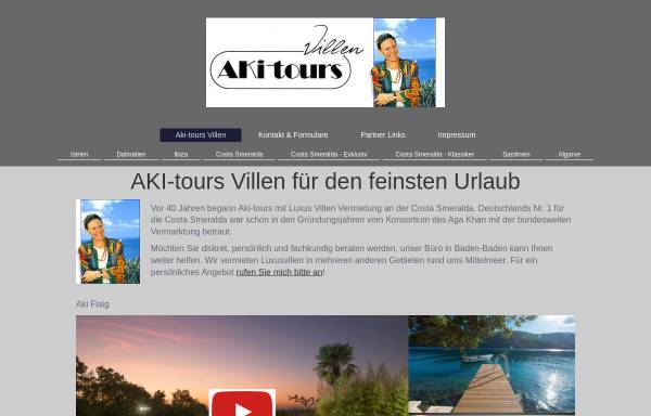 Vorschau von www.aki-tours-villen.de, AKI-Tours-Villen