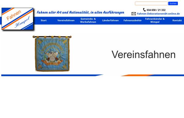 Vorschau von www.fahnen-dekorationen.de, Fahnen Hempel