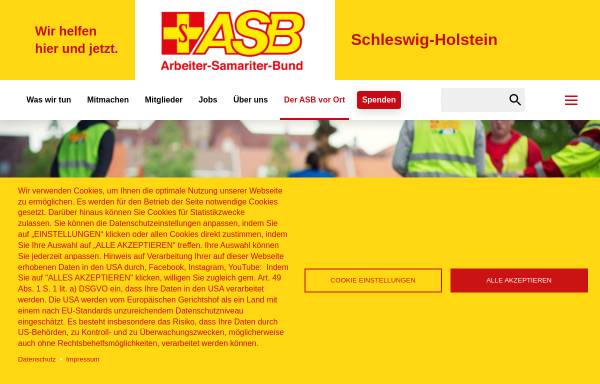 Vorschau von www.asb-luebeck.de, Arbeiter-Samariter-Bund Ortsverband Lübeck