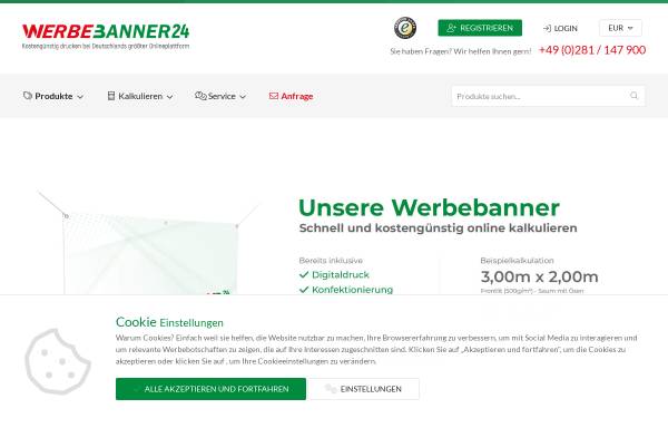 Vorschau von www.werbebanner24.de, NBD 24 GmbH