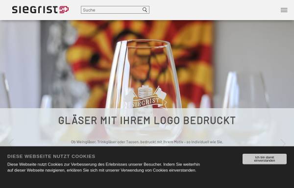 Vorschau von www.siegrist.ch, Siegrist Werbeartikel AG