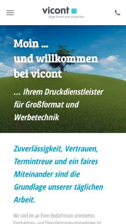 Vorschau der mobilen Webseite www.vicont.de, Vicont GmbH