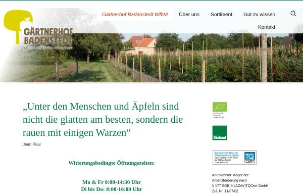 Vorschau von www.oekologischebaumschulen.de, Arbeitsgemeinschaft Ökologische Baumschulen (AGÖB)