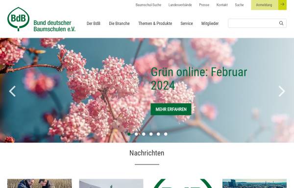 Vorschau von www.gruen-ist-leben.de, Bund deutscher Baumschulen (BdB) e.V.