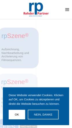 Vorschau der mobilen Webseite www.rehder.de, Rehder/Partner GmbH