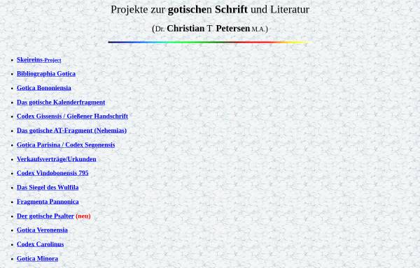 Vorschau von www.gotica.de, Gotische Sprache und Literatur [gotica.de]