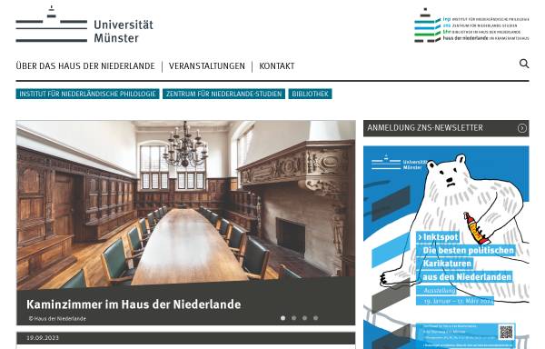 Vorschau von www.uni-muenster.de, Zentrum für Niederlande-Studien Universität Münster