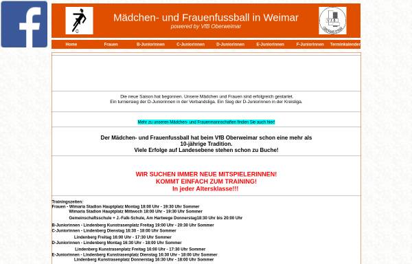 Vorschau von www.xn--mdchenfussball-weimar-51b.de, Mädchenfussball in Weimar
