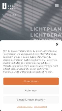 Vorschau der mobilen Webseite www.leuchtstoffhaus.de, Leuchtstoffhaus, Guido Lafar