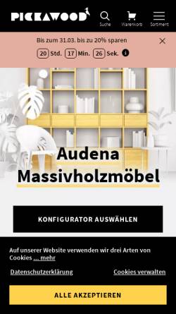 Vorschau der mobilen Webseite www.audena.de, Audena GmbH