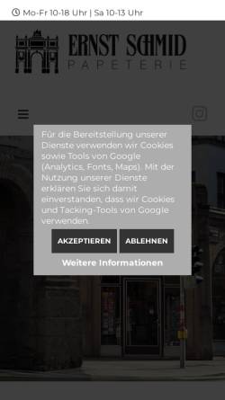 Vorschau der mobilen Webseite www.buerohaus-schmid.at, Ernst Schmid GmbH & Co.KG